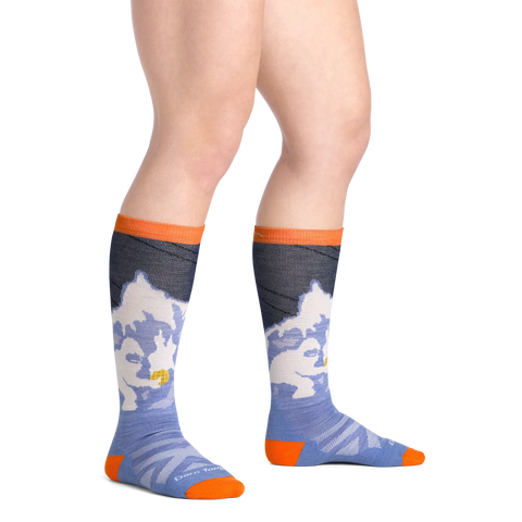 Kids Little Yeti Over-the-Calf Midweight Ski & Snowboard Socks