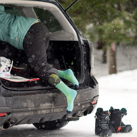 Women's Aurora Over-the-Calf Lightweight Ski & Snowboard Socks
